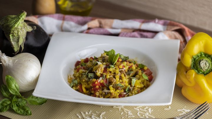 Fregola sarda con verdure