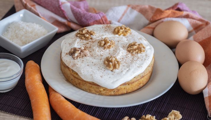 Carrot cake alle tre farine