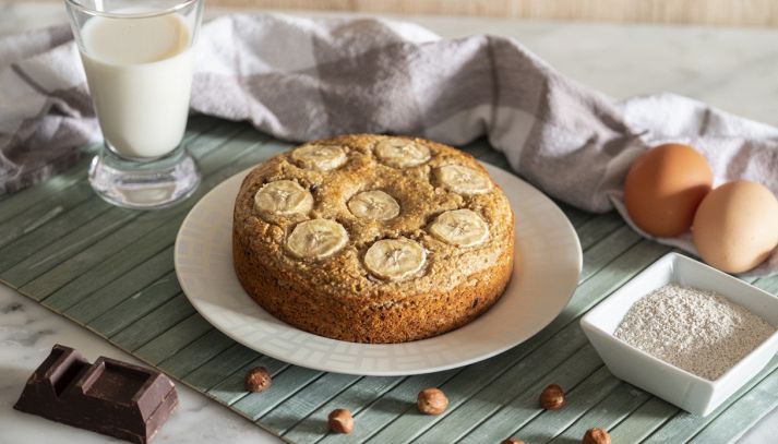 Banana bread con gocce di cioccolato