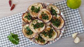Piatto di melanzane in gremolata