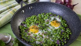 Occhi di bue con piselli