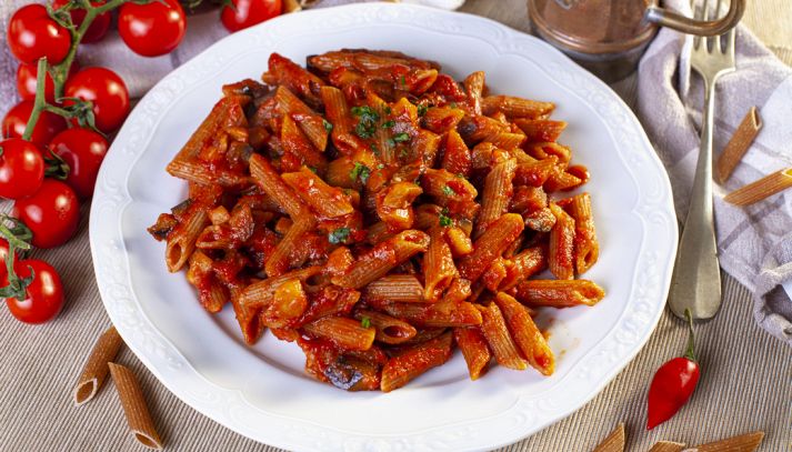 Penne al sugo di melanzane
