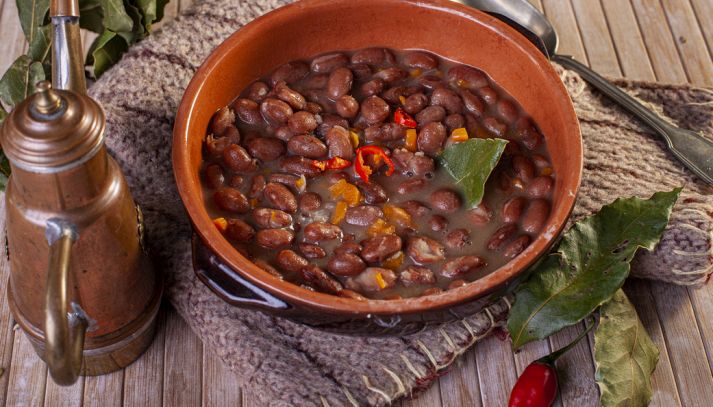 Zuppa di fagioli borlotti