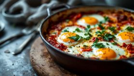 uova alla pizzaiola con emmental