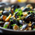 La preparazione delle cozze