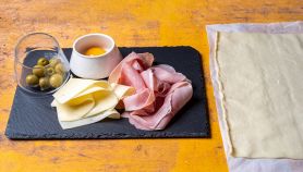 Albero di girelle prosciutto cotto e formaggio