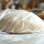 Impasto dei cavatelli avvolto nella pellicola