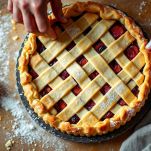 crostata di crema e amarene da mettere in forno