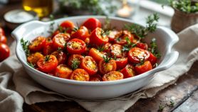 pomodorini confit pronti da gustare.