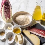 risotto speck radicchio e caciocavallo