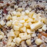 risotto speck radicchio e caciocavallo