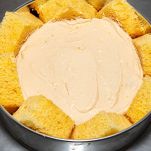 charlotte di pandoro al caffè