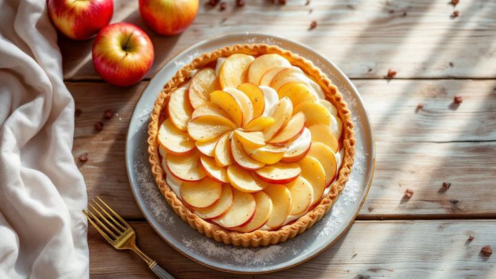 Crostata di mele e crema pasticcera