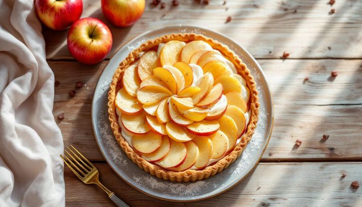 Crostata di mele e crema pasticcera