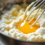 uovo nello zucchero e burro