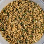 fagioli e spezie tritati