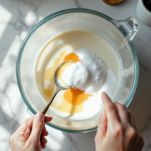 latte condensato e zucchero per fare il gelato