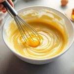 Lavorazione uova per il kaiserschmarren