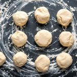 impasto della pasta diviso in più parti