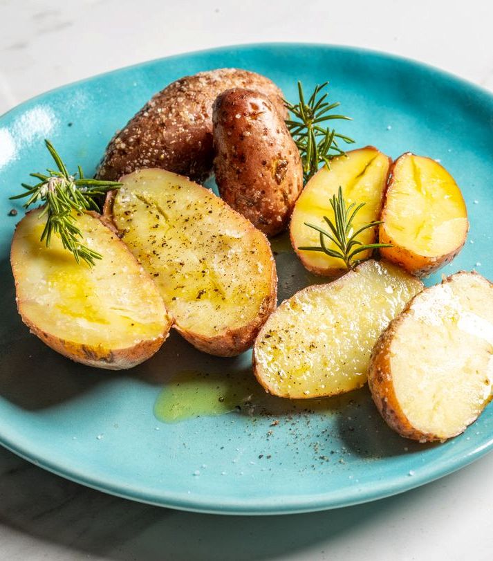 2 Sacchetti Per Patate Al Microonde Riutilizzabili – Borsa Rossa Per Cottura A Vapore Veloce, 23x17cm
