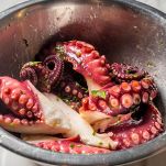 polpo alla piastra con patate