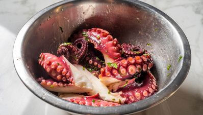 polpo alla piastra con patate