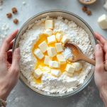 Impasto di pasta frolla crudo