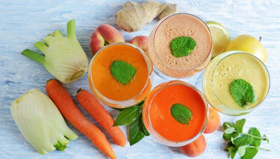 Centrifugati colorati e sani