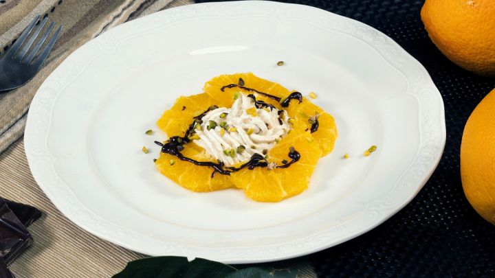 Mousse di castagne all’arancia e cioccolato fondente