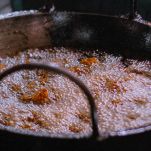 padella con fiori di zucca