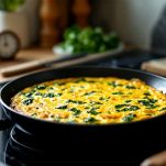 Frittata con gli spinaci
