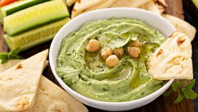 hummus di ceci varianti senza tahina light con verdure di fagioli di lenticchie