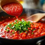 Sugo di pomodoro per le lumache di mare