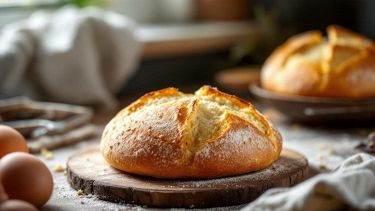 Pagnotta casalinga servita