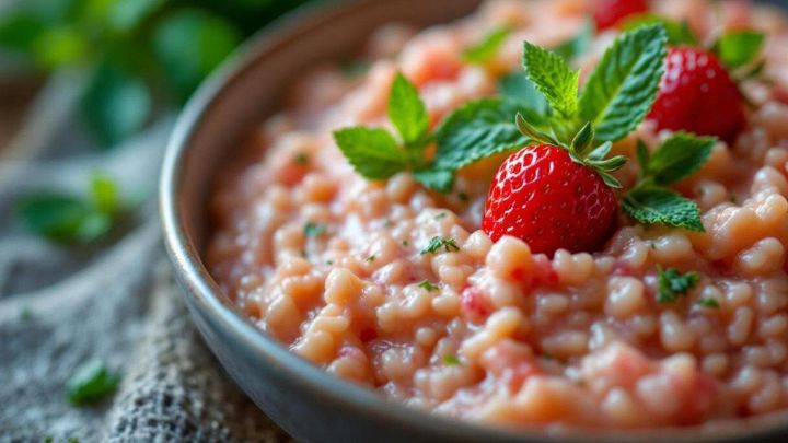 Risotto con le fragole