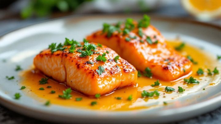 Salmone all'arancia