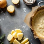 Assemblaggio della torta salata