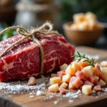 manzo e grasso di prosciutto