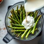 Asparagi e panna al frullatore
