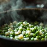 La cottura dei piselli