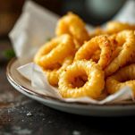 Frittura di calamari pronta
