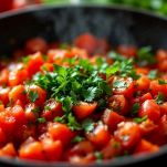 La preparazione dei pomodori