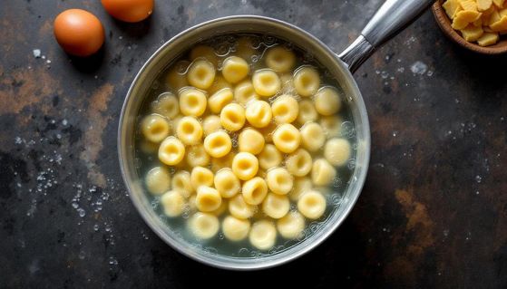 Cottura degli gnocchi in acqua