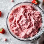 Granita in fase di congelamento.
