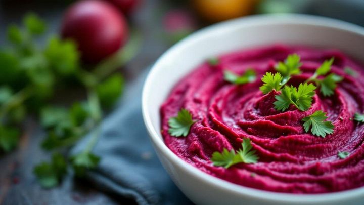 Hummus di barbabietole