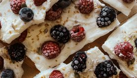 Barrette di Yogurt Greco, frutti di bosco e semi
