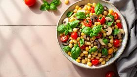 Insalata di fagioli e funghi