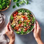 Insalata di fagioli e funghi