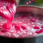 preparazione della marmellata di rose