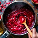 colorante rosso nella marmellata di rose